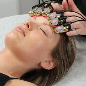EMS Facial Radiofréquence Peau Grattage Visage Masseurs Microcourant Doigt Machine Instrument De Massage