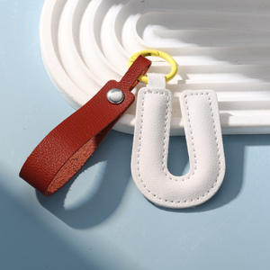 พวงกุญแจ<span class=keywords><strong>หนัง</strong></span>สั่งทำขายส่ง พวงกุญแจอักษร A-Z พวงกุญแจ<span class=keywords><strong>หนัง</strong></span> PU พร้อมสาย<span class=keywords><strong>หนัง</strong></span> - Product Image 5