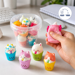 Nouveauté : Figurines Squishies en PU à remontée douce, jouets sensoriels à presser, décorations de bureau, cadeaux de fêtes pour enfants TOYSRUNNER - Product Image 5