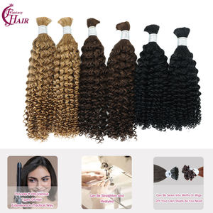 FH 100% Virgin Braids <b>Hair</b> Afro Jerry Curly Wave Bulk <b>Hair</b> Extension No Weft Afro Kinky Bulk Human <b>Hair</b> <b>for</b> <b>Braiding</b> - Product Image 6
