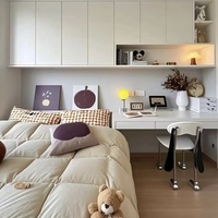 Lit Tatami avec armoire intégrée, combinaison multifonctionnelle pour le rangement domestique, lit Murphy