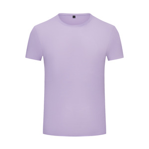 เสื้อยืดผู้ชายแห้งเร็ว 88% ไนลอน 12% สแปนเด็กซ์ ทรงพอดีตัว สีพื้น สำหรับเล่นกีฬาและสวมใส่สบายๆ ในฤดูร้อน - Product Image 2