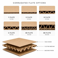 Boîte cadeau télescopique en carton ondulé kraft étanche, étroite et longue, en deux parties, avec fermeture magnétique, pour bijoux