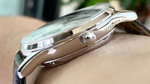 Montre mécanique tourbillon haut de gamme, boîtier en alliage, design luxueux, bracelet en cuir de Shanghai, cristal saphir, 43 mm, aiguille - Product Image 5