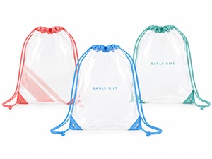 Sacs à cordon transparents en PVC avec logo personnalisé pour le sport, la natation, la plage, sac à dos transparent, sac à dos à cordon - Product Image 1