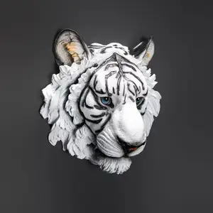 Châu Âu Nhà Mô Phỏng Động Vật Đầu Thanh Quán Cà Phê Câu Lạc Bộ Thực Tế <span class=keywords><strong>3D</strong></span> Động Vật Đầu Tường Trang Trí Nhà Máy Bán Hàng Trực Tiếp - Product Image 1