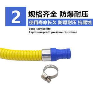 Manguera de Gas Metálica de Acero Inoxidable de 1/2 Pulgada, Flexible, para Estufa de Gas Licuado, Calentador de Agua - Product Image 4