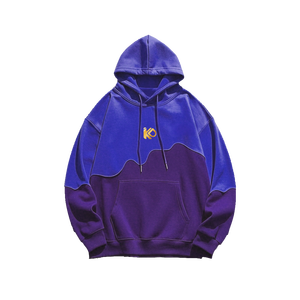 Оптовая продажа, 100% хлопковая толстовка с вышивкой, пуловер с цифровым принтом, двухцветная демаркационная Мужская Толстовка С Карманами - Product Image 3