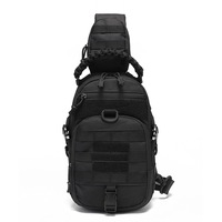 Sac à dos tactique géométrique sportif à bandoulière, grande capacité, léger, EDC, sac d'assaut Molle, doublure en nylon