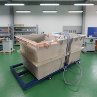 Système d'anodisation pour alliages d'aluminium, exporté en Espagne ; comprend un redresseur, un refroidisseur d'eau et un système d'évacuation des émissions.