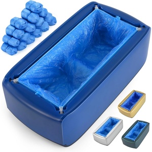 Machine à couvre-chaussures jetables automatique bleue commerciale - Matériau ABS durable, super propre <span class=keywords><strong>pour</strong></span> la maison et le bureau - Product Image 1