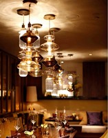 Lustre en verre moderne et épuré pour bar, boutique de vêtements, restaurant, salon, chambre à coucher, chevet, design créatif et personnalisé pour hôtel