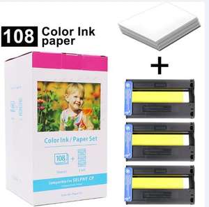 2025 nouveau papier Photo XS pour Canon Selphy CP1200 CP1000 CP100 CP900 C1300 cartouche d'encre <span class=keywords><strong>KP</strong></span>-108 Compatible avec Selphy <span class=keywords><strong>Kp</strong></span> 108 - Product Image 3