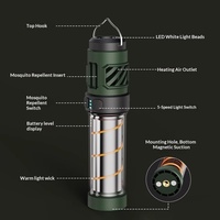 Driehoekige LED-campinglantaarn Draagbare muggenwerende sfeerverlichting Oplaadbare magnetische buitenlamp Type-C opladen