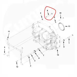 G50 QSK50 K50 parçaları dizel motor on iki nokta vidalı cıvata 205565 cummins