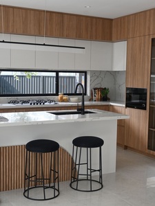 Juego <span class=keywords><strong>de</strong></span> Muebles <span class=keywords><strong>de</strong></span> Cocina Completos a Medida, Isla <span class=keywords><strong>de</strong></span> Cocina Vertical con Ranuras, Gabinetes <span class=keywords><strong>de</strong></span> Cocina Personalizados para Residencias y Proyectos - Product Image 3