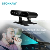 Sistema de Monitoreo del Estado del Conductor STONKAM, Cámara DMS con IA, Alerta de Fatiga, Alerta de Distracción, Detección de Llamadas Telefónicas y Fumar, 4G para Flotas de Autobuses