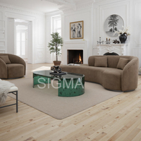Canapé sectionnel moderne haut de gamme en tissu, fauteuil de luxe, mobilier d'intérieur en bois pour salon, villa et hôtel