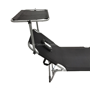 Leader Beach Lounge <span class=keywords><strong>Chair</strong></span> Silla para tomar el sol Patio Lounge <span class=keywords><strong>Chair</strong></span> Plegable Ajustable Reclinable con agujero para la cara - Product Image 4