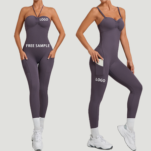 Mono Deportivo Nuevo OEM para Mujer, Enterizo, Ropa Deportiva, Mono Ajustado para Entrenamiento - Product Image 1