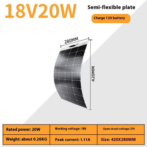 Chất lượng cao 100 wát sunman Mono linh hoạt panel năng lượng mặt trời sản phẩm mới cho RV cắm trại và ngoài trời cuộc phiêu lưu - Product Image 6