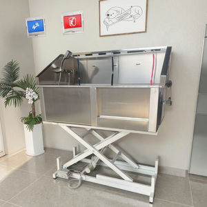 Bañera de elevación eléctrica de <span class=keywords><strong>baño</strong></span> de acero inoxidable de alta calidad, herramienta de cepillo de <span class=keywords><strong>baño</strong></span> <span class=keywords><strong>para</strong></span> aseo de mascotas - Product Image 5