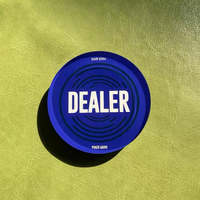Boutons personnalisés pour revendeur de poker Boutons tout en plaque Boutons pour revendeur de poker en acrylique Boutons pour casino
