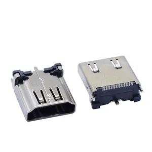 H-D-M-I female connector AF vertical patch 19 pin SMT Foot length 1.4 video plug high definition multimedia interface