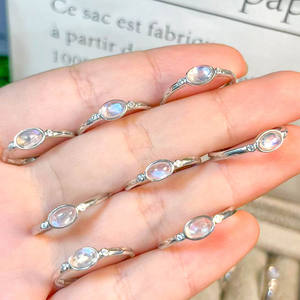 Wholesale High Quality Semi Precious Gemstone Healing Crystal Craft <strong>Opal</strong> <strong>Rings</strong> For Jewelry Gift - Product Image 2