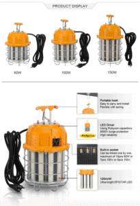 Cổ phiếu tại USA ul được liệt kê làm việc dẫn ánh sáng 100W tạm thời xây dựng làm việc đèn - Product Image 2