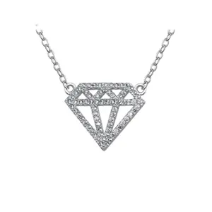 Keiyue 2024 latest model fashion product chunky diamond design necklace 925 silver necklace