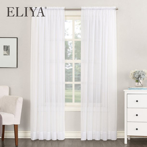 ELIYA Hotel di Qualità del Poliestere di Colore Solido di Lusso di <span class=keywords><strong>Perline</strong></span> Decorative Tende del Soggiorno - Product Image 5