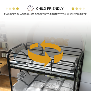 Двухъярусная кровать с металлическим каркасом - Product Image 3