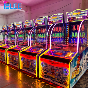 Payaso Frenzy Foam Ball Hit Throw Down the Clown Alley Games Redemption Ball Throw Arcade Shark Park Ticket Máquina de juego de lotería - Product Image 1
