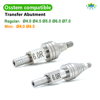 Coping de transfert à plateau ouvert compatible OSSTEM en acier inoxydable pour empreinte d'implant dentaire Mini/Régulier OEM ODM Personnalisé