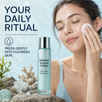 Tonique aux oligosaccharides marins, traitement hydratant, non irritant, sans sulfate, éclat rafraîchissant, niacinamide, nourrissant, hydraté