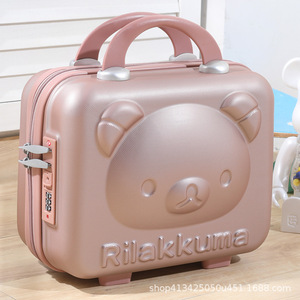 Maleta Mini de 14 Pulgadas al por Mayor 2023, Diseño de Oso de Dibujos Animados, ABS Impermeable, Cierre de Cremallera, Varios Colores, Equipaje de Mano, Maquillaje - Product Image 2