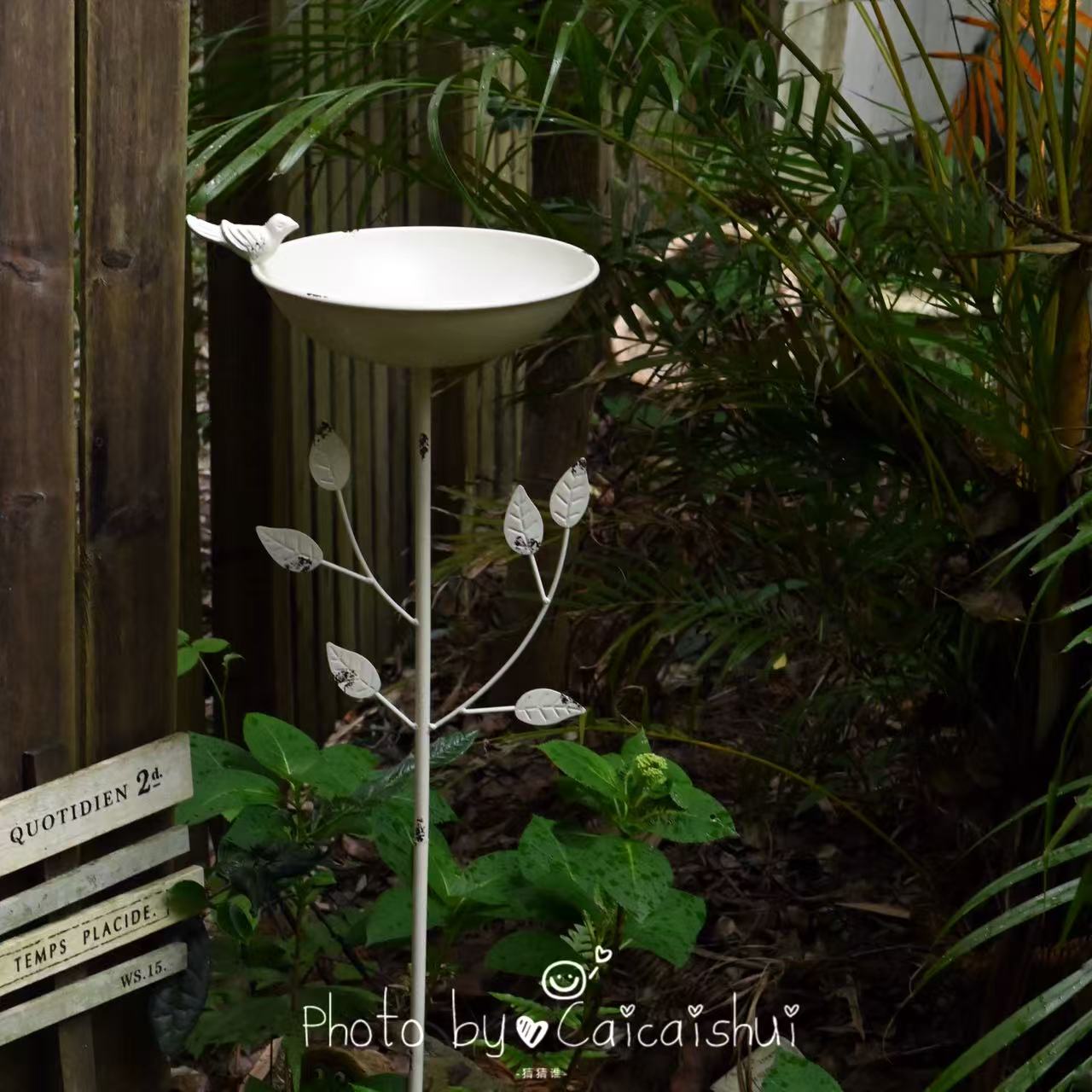 bird bath birdfeeder bowl metal