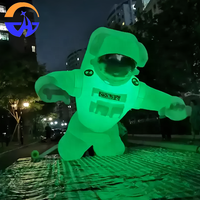 2026 Décoration publicitaire gonflable suspendue géante de type astronaute avec lumières LED, motif de dessin animé, pour affichage extérieur, Oxford