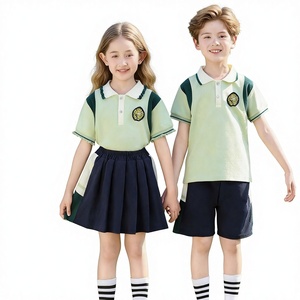 Uniforme Escolar <span class=keywords><strong>de</strong></span> <span class=keywords><strong>Primaria</strong></span>, Conjunto <span class=keywords><strong>de</strong></span> Dos Piezas <span class=keywords><strong>de</strong></span> Manga Corta, Uniforme <span class=keywords><strong>de</strong></span> Verano para Jardín <span class=keywords><strong>de</strong></span> Niños, Uniforme Escolar para Niños <span class=keywords><strong>de</strong></span> <span class=keywords><strong>Primero</strong></span> <span class=keywords><strong>de</strong></span> <span class=keywords><strong>Primaria</strong></span> - Product Image 1