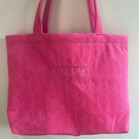 Sac fourre-tout personnalisé sac de plage en coton éponge sac fourre-tout de voyage durable tissé gaufré