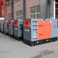 Générateur diesel portable silencieux refroidi par eau 50 kW 62,5 kVA, démarrage par lanceur 24 V, 480 V 1800 tr/min, double tension 50/60 Hz, AVR 160 A