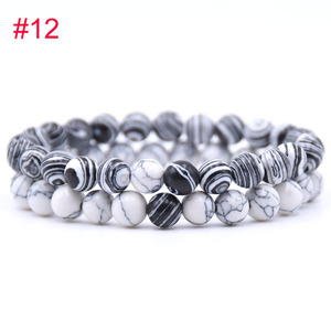 Wholesale Long Distance Couples Matching Relationship Howlite Sets Beaded <strong>Bracelets</strong> Promotional Gift <strong>Yin</strong> <strong>Yang</strong> <strong>Bracelet</strong> - Product Image 2