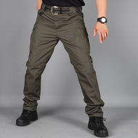 MAQVOB Hommes IX9 IX7 Pantalon Imperméable Softshell Pantalon Tactique Randonnée Chasse Cargo Multi Poches pour Printemps Automne Pantalon Long