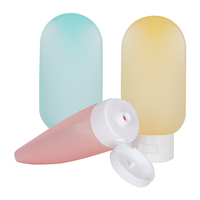 Échantillon gratuit 100 ml 10 oz Emballage personnalisé pour soins de la peau Bouteille en plastique PP et PE à presser pour shampooing, gel douche, lotion avec impression de logo
