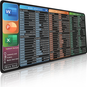 Photoshop <span class=keywords><strong>PPT</strong></span> WORD EXCEL CAD AI CorelDraw Tapis de bureau Clavier Raccourci Tapis de souris - Product Image 4