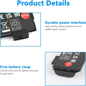 72Wh 61 ++ 01AV427 01AV425 Batterie pour T480 T470 P51S P52S T570 T580 A485 A475 TP25 Série 4X50M08812 01AV427 01AV425 6 Cellules - Product Image 4