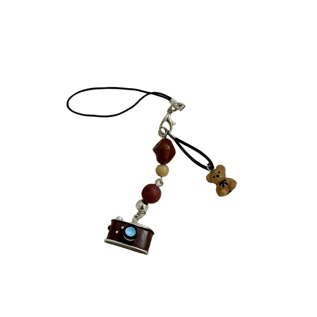 handmade Retro Camera Phone Strap Miniature Model Mini Camera Backpack Charm handmade craft for Gift