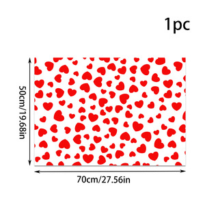 Papel de Regalo DAMAI para el Día de San Valentín para Mujer con Etiquetas, Corazones Rojos, Rosas y Negros, y Diseños de Corazones para Aniversario de Bodas - Product Image 3