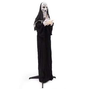 Decoración <span class=keywords><strong>de</strong></span> Halloween <span class=keywords><strong>de</strong></span> <span class=keywords><strong>Monja</strong></span> Luminosa con Vela, Accesorio Espeluznante para <span class=keywords><strong>Casa</strong></span> Encantada, Decoración <span class=keywords><strong>de</strong></span> Habitación <span class=keywords><strong>de</strong></span> Terror - Product Image 5